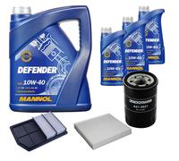 Denckermann Controllo Set Mannol Defender 10W-40 8L Per Mitsubishi Outlander