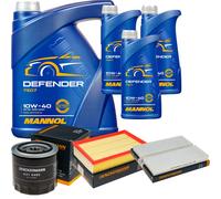 Denckermann Controllo Set Mannol Defender 10W-40 8L Per Nissan NP300 Navara