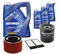 Denckermann Controllo Set Mannol Defender 10W-40 8L Per Nissan Patrol GR V