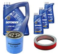 Denckermann Controllo Set Mannol Defender 10W-40 8L Per Nissan Pick-Up 2.4