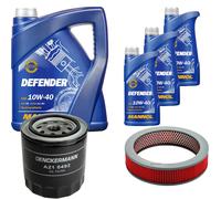 Denckermann Controllo Set Mannol Defender 10W-40 8L Per Nissan Pick-Up 2.4