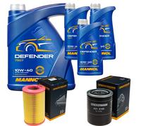 DENCKERMANN Controllo Set MANNOL Defender 10W-40 8L Per Nissan Pick-Up 2.5