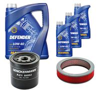DENCKERMANN Controllo Set MANNOL Defender 10W-40 8L Per Nissan Pick-Up 2.5 D