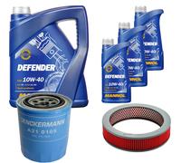 DENCKERMANN Controllo Set MANNOL Defender 10W-40 8L Per Nissan Pick-Up 2.5 D