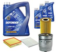 Denckermann Controllo Set Mannol Defender 10W-40 8L Per Opel Omega B Caravan