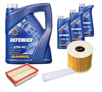 Denckermann Controllo Set Mannol Defender 10W-40 8L Per Peugeot 607 2.2 HDi