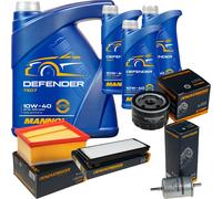 DENCKERMANN Controllo Set MANNOL Defender 10W-40 8L Per Renault Espace IV 2.0
