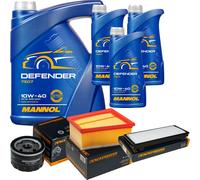 DENCKERMANN Controllo Set MANNOL Defender 10W-40 8L Per Renault Espace IV 2.0