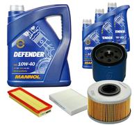 Denckermann Controllo Set Mannol Defender 10W-40 8L Per Renault Kangoo 1.9