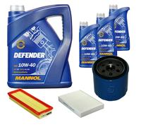 Denckermann Controllo Set Mannol Defender 10W-40 8L Per Renault Kangoo 1.9