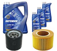 Denckermann Controllo Set mannol Defender 10W-40 8L per Saab 9-5 Kombi 2.0