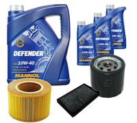 Denckermann Controllo Set Mannol Defender 10W-40 8L Per Saab 9-5 Kombi 2.0 T