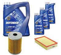 DENCKERMANN Controllo Set MANNOL Defender 10W-40 8L Per VW Corrado 2.9 VR6