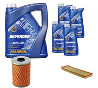 DENCKERMANN Controllo Set MANNOL Defender 10W-40 9L Per BMW 3 Serie 325td 325tds