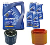 Denckermann Controllo Set Mannol Defender 10W-40 9L Per Hyundai H-1 Kasten