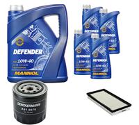 DENCKERMANN Controllo Set MANNOL Defender 10W-40 9L Per Jeep Cherokee 4.0i