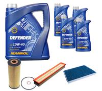 Denckermann Controllo Set Mannol Defender 10W-40 9L Per Mercedes C-Klasse
