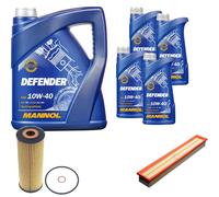 Denckermann Controllo Set Mannol Defender 10W-40 9L Per Mercedes C-Klasse