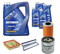 Denckermann Controllo Set Mannol Defender 10W-40 9L Per Mercedes E-Klasse