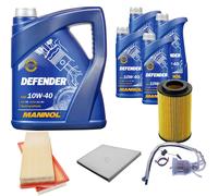 DENCKERMANN Controllo Set MANNOL Defender 10W-40 9L Per Mercedes E-Klasse CLS