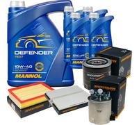 Denckermann Controllo Set Mannol Defender 10W-40 9L Per Nissan NP300 Navara
