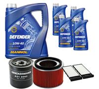 Denckermann Controllo Set Mannol Defender 10W-40 9L Per Nissan Patrol GR V