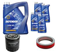 Denckermann Controllo Set Mannol Defender 10W-40 9L Per Nissan Pick-Up 2.4