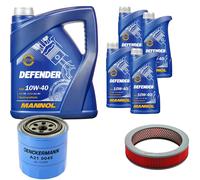 Denckermann Controllo Set Mannol Defender 10W-40 9L Per Nissan Pick-Up 2.4