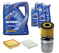 Denckermann Controllo Set Mannol Defender 10W-40 9L Per Opel Omega B Caravan