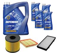 Denckermann Controllo Set Mannol Defender 10W-40 9L Per Opel Vivaro Kasten