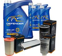 DENCKERMANN Controllo Set MANNOL Defender 10W-40 9L Per Peugeot Boxer Kasten