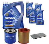 DENCKERMANN Controllo Set MANNOL Defender 10W-40 9L Per Renault Espace II 2.2