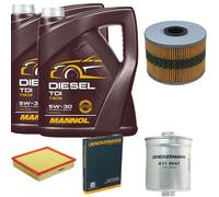 DENCKERMANN Controllo Set MANNOL Diesel 5W-30 10L Per Audi A8 4.2 Quattro 3.7