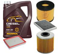 DENCKERMANN Controllo Set MANNOL Diesel 5W-30 5L Per Opel Astra G Caravan 1.7