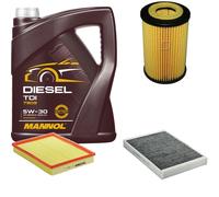 DENCKERMANN Controllo Set MANNOL Diesel 5W-30 5L Per Opel Astra H Caravan 1.6