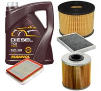 DENCKERMANN Controllo Set MANNOL Diesel 5W-30 5L Per Opel Astra H Stufenheck
