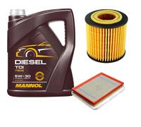 DENCKERMANN Controllo Set MANNOL Diesel 5W-30 5L Per Opel Astra H Twintop 1.9