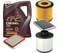 DENCKERMANN Controllo Set MANNOL Diesel 5W-30 5L Per Opel Astra H Twintop 1.9