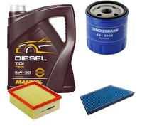 DENCKERMANN Controllo Set MANNOL Diesel 5W-30 5L Per Peugeot 206 Schrägheck
