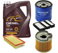 DENCKERMANN Controllo Set MANNOL Diesel 5W-30 5L Per Peugeot Expert Kasten