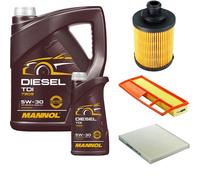 DENCKERMANN Controllo Set MANNOL Diesel 5W-30 6L Per Fiat 500 1.3 D Multijet