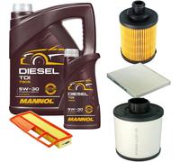 DENCKERMANN Controllo Set MANNOL Diesel 5W-30 6L Per Fiat 500 1.3 D Multijet