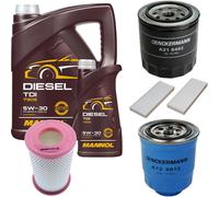 DENCKERMANN Controllo Set MANNOL Diesel 5W-30 6L Per Nissan NP300 Pick-Up 2.5