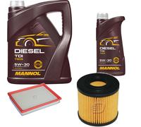 DENCKERMANN Controllo Set MANNOL Diesel 5W-30 6L Per Opel Astra G Caravan 1.7