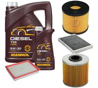 DENCKERMANN Controllo Set MANNOL Diesel 5W-30 6L Per Opel Astra G Caravan 1.7
