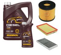 DENCKERMANN Controllo Set MANNOL Diesel 5W-30 6L Per Opel Combo Kasten/Kombi