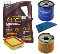 DENCKERMANN Controllo Set MANNOL Diesel 5W-30 6L Per Peugeot 206 Schrägheck