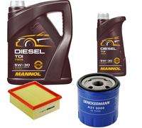 DENCKERMANN Controllo Set MANNOL Diesel 5W-30 6L Per Peugeot 206 Schrägheck