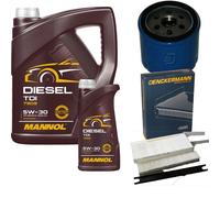 DENCKERMANN Controllo Set MANNOL Diesel 5W-30 6L Per Renault Kangoo/Grand 1.5