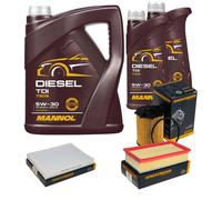 DENCKERMANN Controllo Set MANNOL Diesel 5W-30 7L Per Citroën C5 III Break 1.6